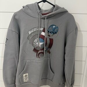 Marvel Gray Captain America Hoodie